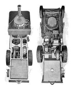 Thornycroft steam wagon, above and below (Rankin Kennedy, Modern Engines, Vol III)