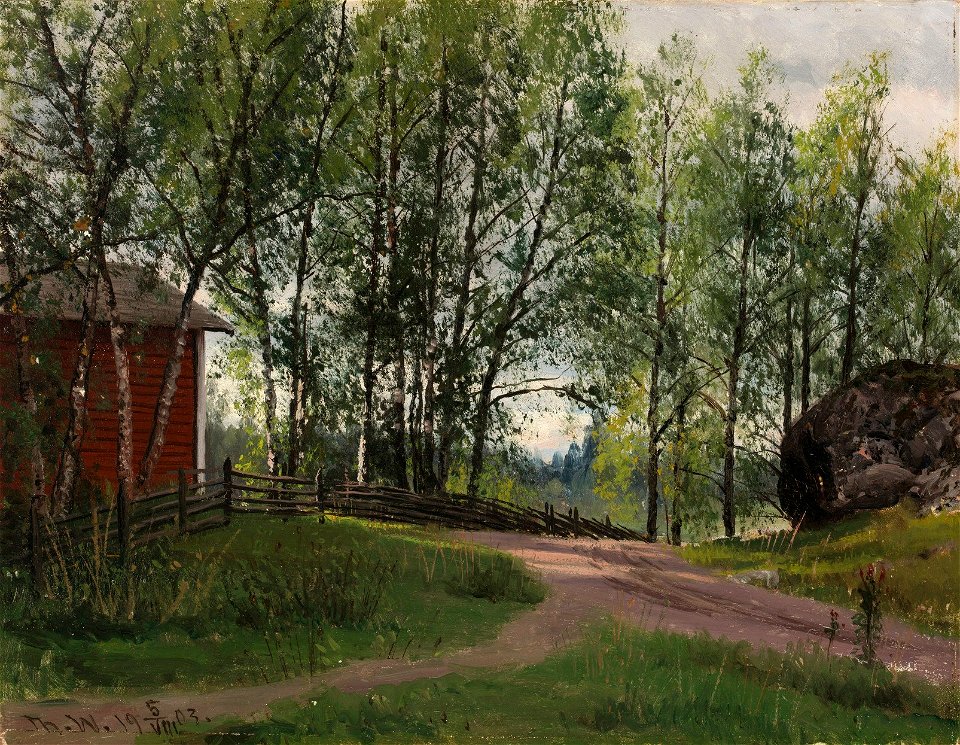 Thorsten Waenerberg - Landscape from Espoo - A-2013-273 - Finnish National Gallery