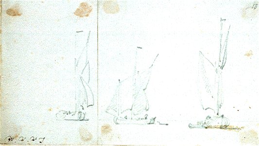 Three schietschuits under sail RMG PW6893