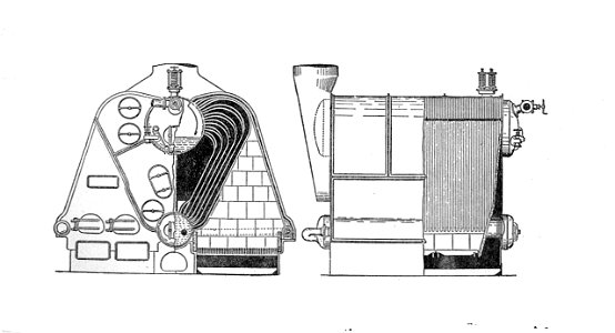 Thornycroft marine boiler (Rankin Kennedy, Modern Engines, Vol VI)