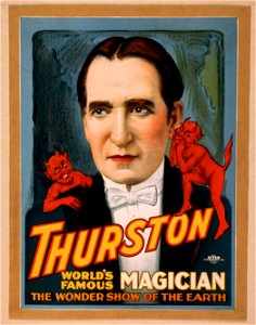 Thurston, world's famous magician the wonder show of the earth. LCCN2014636955. Free illustration for personal and commercial use.