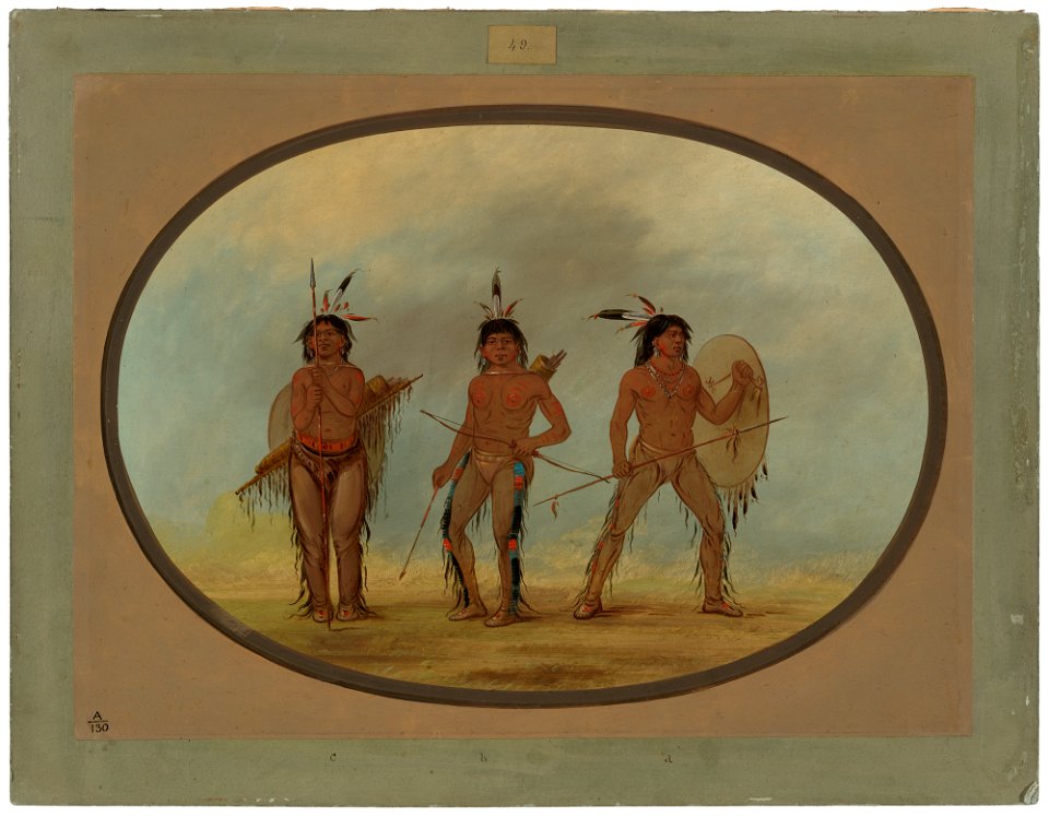 Three Cheyenne Warriors C16292
