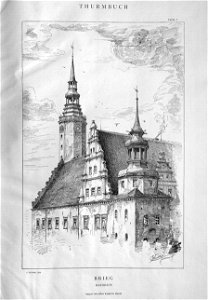Thurmbuch Tafel 007 Brzeg Brieg Rathaus