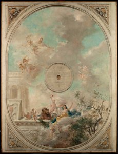 Théobald Chartran - Esquisse pour la salle des mariages de la mairie de Montrouge , La Loi et le Mariage (Plafond) - PPP3920 - Musée des Beaux-Arts de la ville de Paris