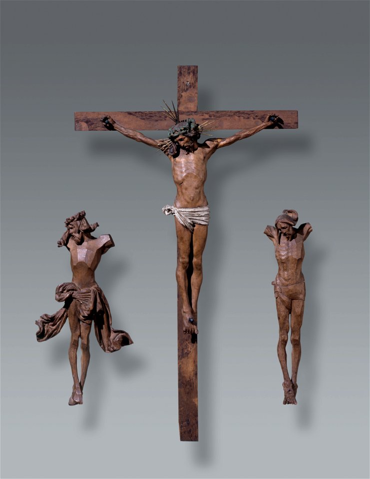 Three crucifixes Amerbach Cabinet HMB 1870-947 c1430