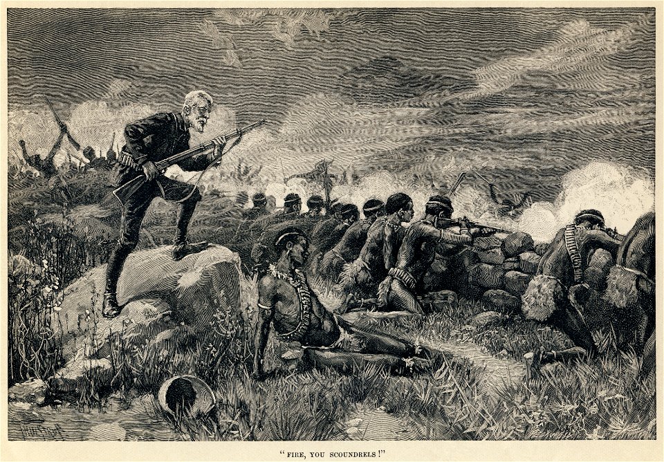 Thure de Thulstrup - H. Rider Haggard - Maiwa's Revenge - Fire, you scoundrels