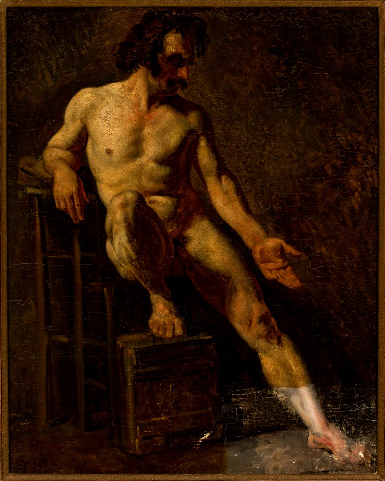 Théodore Géricault - Study of a nude man - M.Ob.102 MNW - National Museum in Warsaw