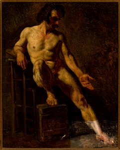 Théodore Géricault - Study of a nude man - M.Ob.102 MNW - National Museum in Warsaw