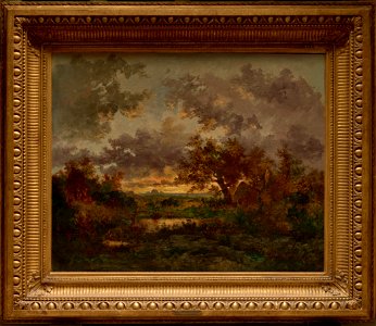 Théodore Rousseau - The Charcoal Burner's Hut - 1997.21 - Dallas Museum of Art