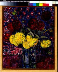 Théo van Rysselberghe - Dahlias in a Vase - 1961.161 - Harvard Art Museums