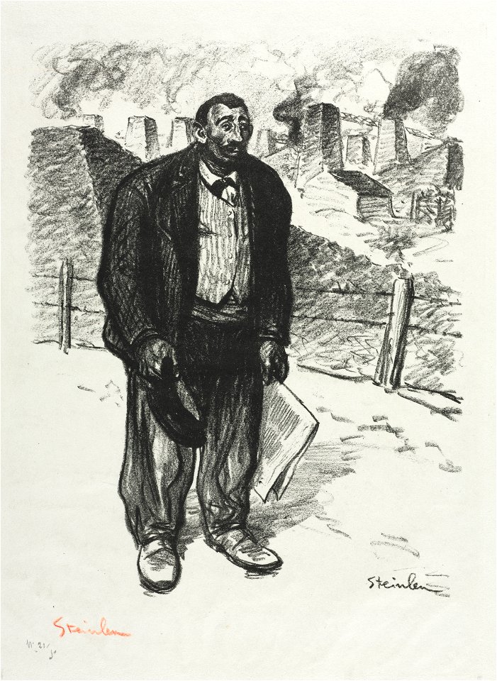 Théophile Alexandre Steinlen (Swiss, 1859-1923) - L'Honnête ouvrier - 1956.300 - Cleveland Museum of Art