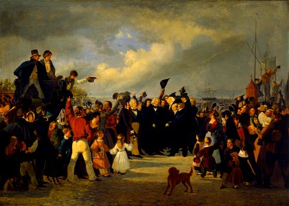 Thorvaldsens modtagelse på Toldboden, 17 September1838