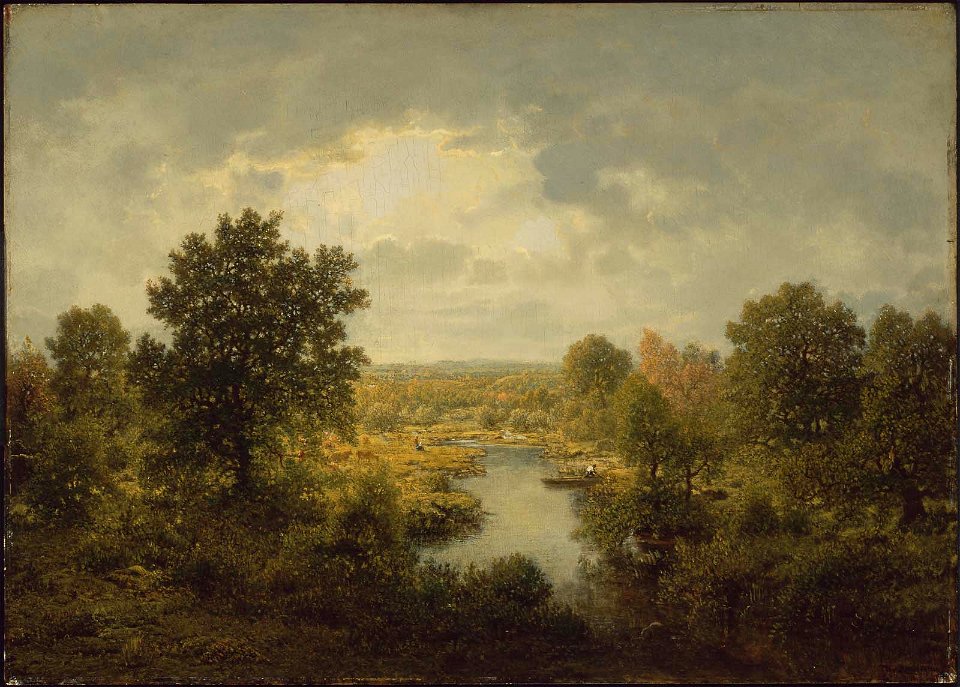 Théodore Rousseau - Banks of the Sèvre (Vendée) - 17.1461 - Museum of Fine Arts