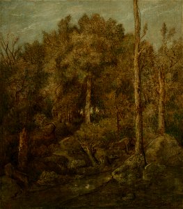 Théodore Rousseau (1812-1867) - In het woud van Fontainebleau - A 2321 - Stedelijk Museum Amsterdam