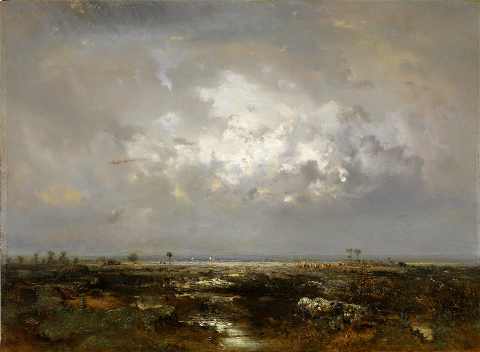 Théodore Rousseau - A Swamp in the Landes - Walters 37991