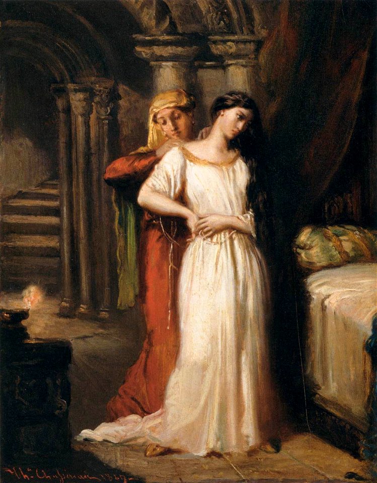 Théodore Chassériau - Desdemona Retiring to her Bed - WGA4801