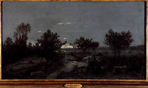 Théodore Rousseau - La campagne au lever du jour - PDUT1198 - Musée des Beaux-Arts de la ville de Paris