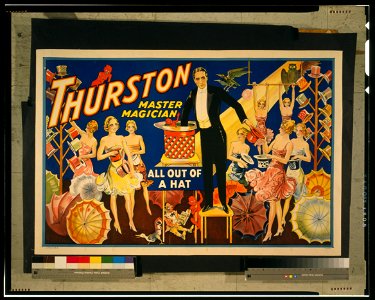 Thurston, master magician all out of a hat. LCCN2014636958