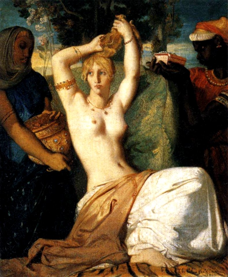 Théodore Chassériau - The Toilet of Esther - WGA4802