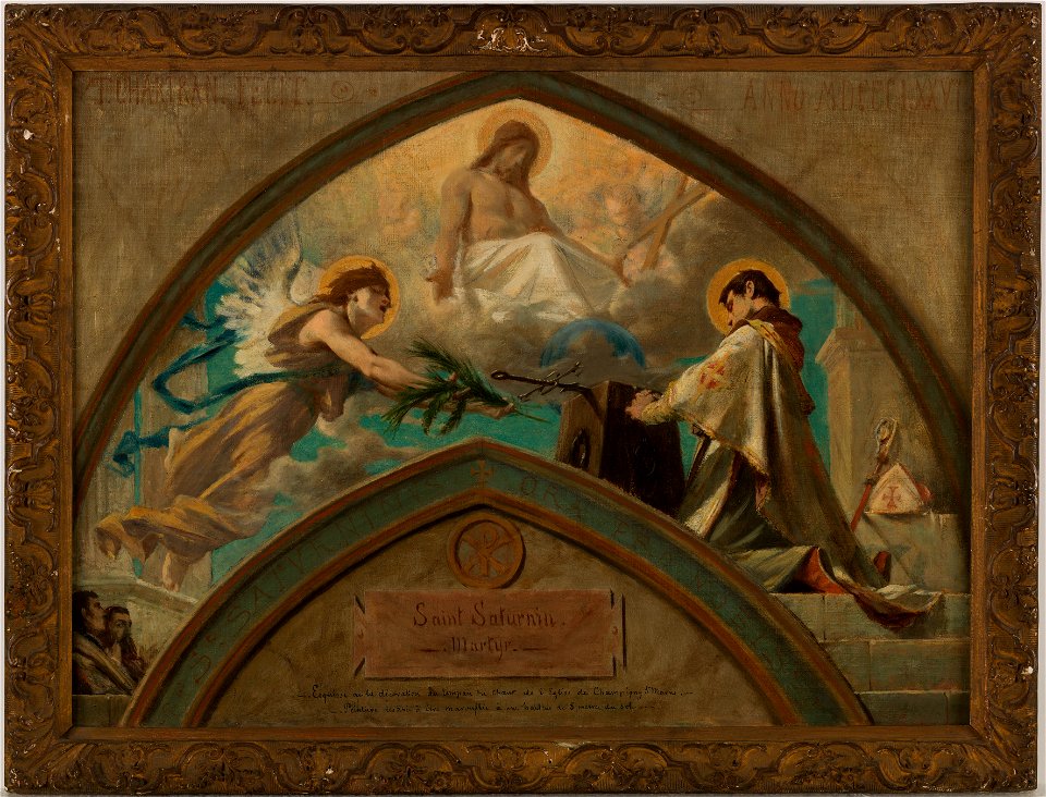 Théobald Chartran - Esquisse pour l'église de Champigny-sur-Marne , le Martyre de saint Saturnin - PPP4540 - Musée des Beaux-Arts de la ville de Paris