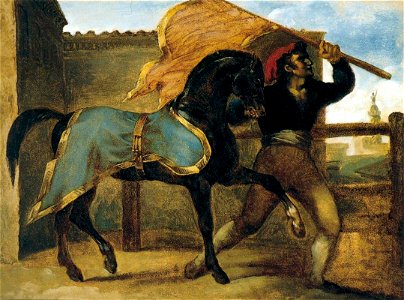 Théodore Géricault - The Horse Race - WGA08628. Free illustration for personal and commercial use.