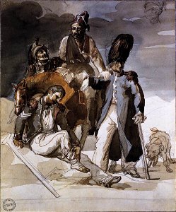 Théodore Géricault - Wounded Soldiers Retrating from Russia - WGA08642