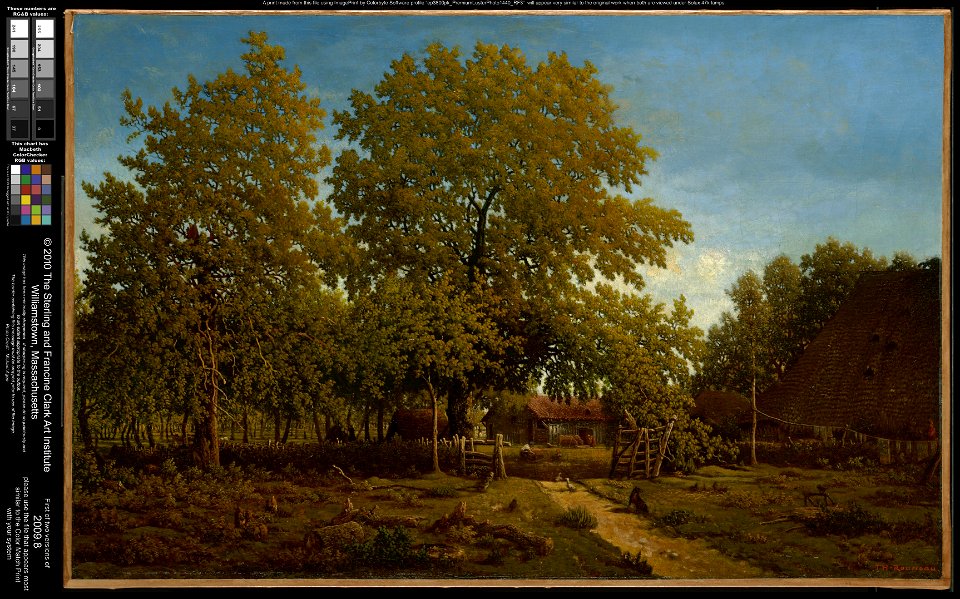Théodore Rousseau - Farm in the Landes - 2009.8 - Clark Art Institute