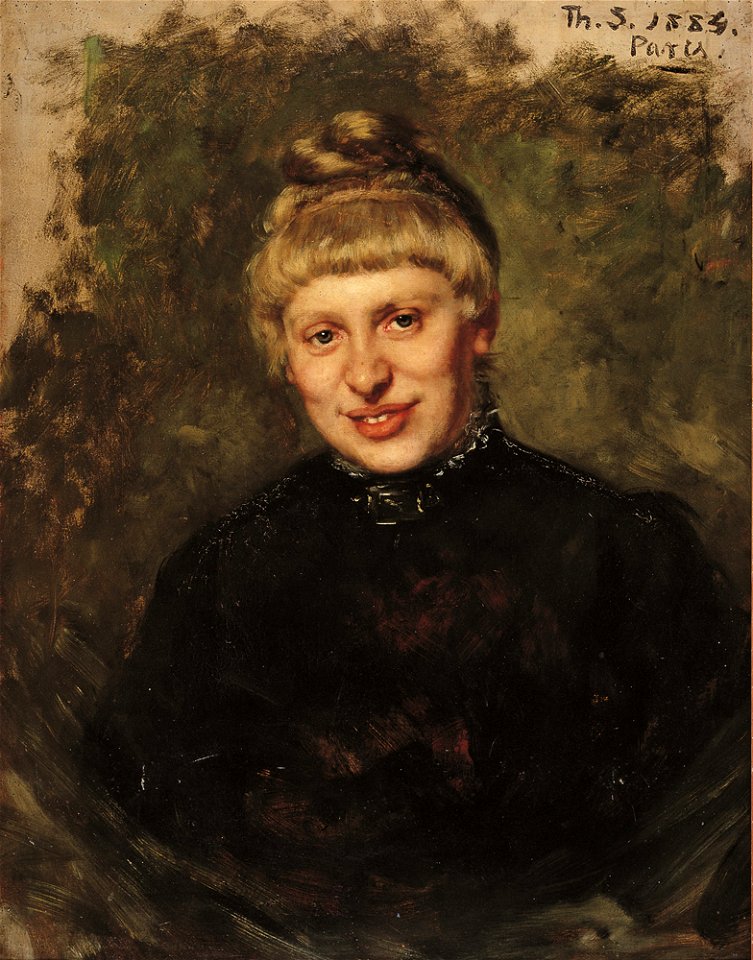 Thérèse Schwartze - Portrait of Wally Moes - 1884