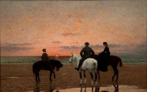 Three Riders at the Sea (Jean-Maxime Claude) - Nationalmuseum - 18600