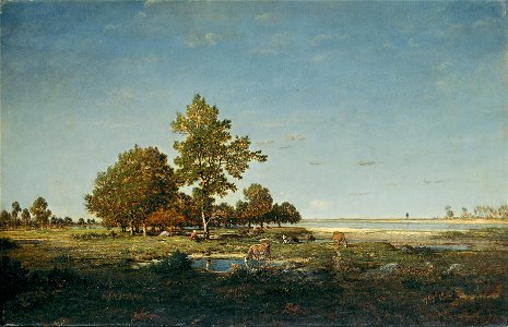 Théodore Rousseau - Landscape with a clump of trees - Google Art Project