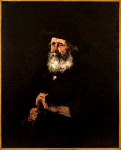 Théodule-Augustin Ribot - Portrait d'un vieillard - PPP708 - Musée des Beaux-Arts de la ville de Paris. Free illustration for personal and commercial use.