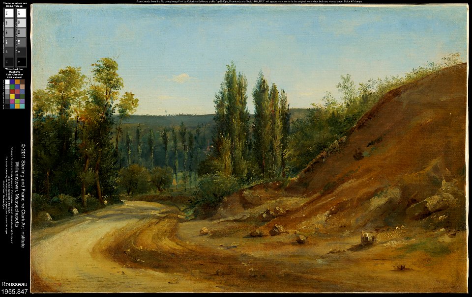 Théodore Rousseau - Road in the Jura - 1955.847 - Clark Art Institute