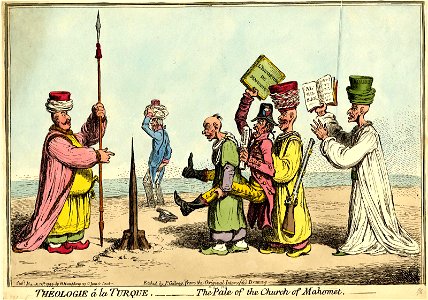 Théologie a la Turque.-The Pale of the Church of Mahomet. (BM 1851,0901.964)