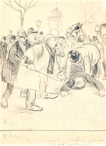 Théophile Alexandre Steinlen Dans la rue