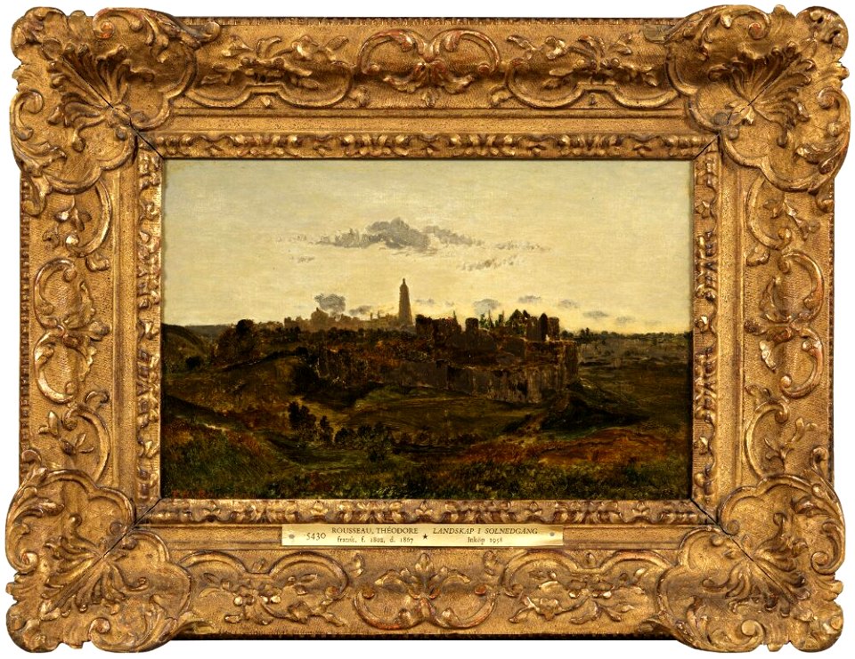 Théodore Rousseau - View of Bressuire - NM 5430 - Nationalmuseum