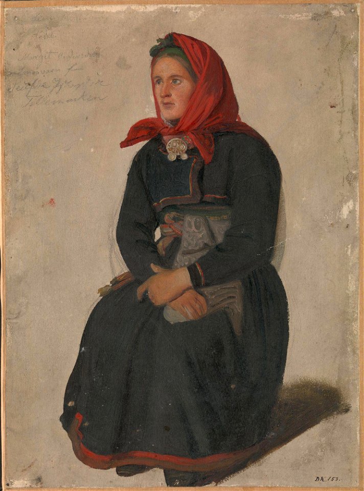 Adolph Tidemand - Peasant Woman from Telemark - NG.M.00982 - National Museum of Art, Architecture and Design