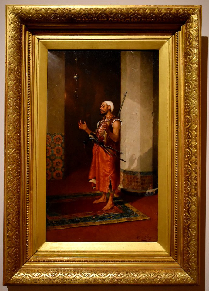 Théophile Lybaert - Garde turc en prière 01