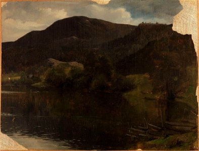 Adolph Tidemand - A Lake - NG.M.00302-095 - National Museum of Art, Architecture and Design