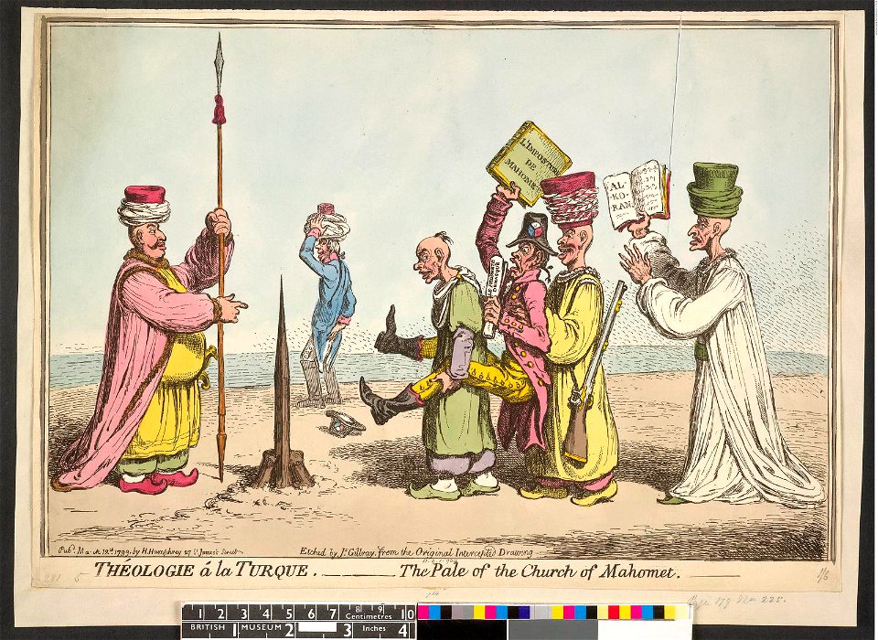Théologie a la Turque.-The Pale of the Church of Mahomet. (BM 1851,0901.964 1)