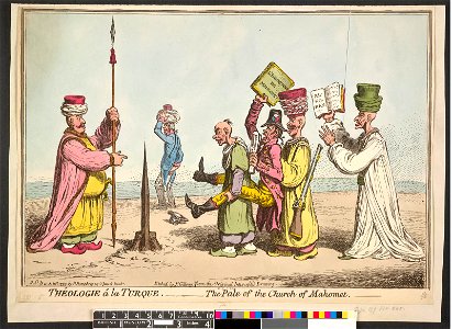 Théologie a la Turque.-The Pale of the Church of Mahomet. (BM 1851,0901.964 1)