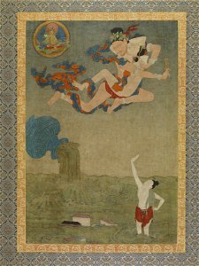 Tibetan - Mahasiddha Ghantapa and the Great Flood - Walters 35303 (2)