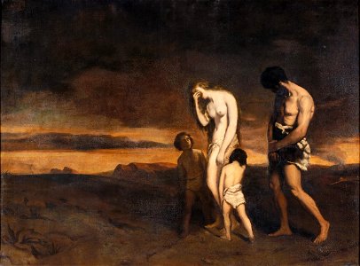 Théodore Chassériau - The Punishment of Cain - 2020.296 - Fogg Museum. Free illustration for personal and commercial use.