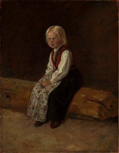 Adolph Tidemand - Portrait of Sella Larsdatter Vikør - NG.M.00302-073 - National Museum of Art, Architecture and Design