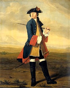 Tibout Regters - Ludolf Bakhuysen II (1717-82). Schilder, in het uniform der Dragonders - BR2069 - Rijksmuseum Twenthe