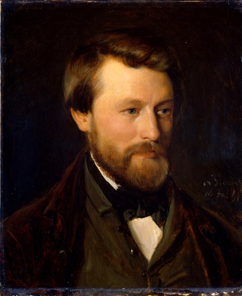 Adolph Tidemand - Portrait of Emil Tidemand, the Artist's Brother - NG.M.00333 - National Museum of Art, Architecture and Design