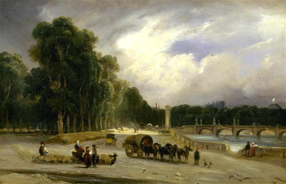 Théodore Gudin - Le Cours-la-Reine, vers 1828 - P2112 - Musée Carnavalet