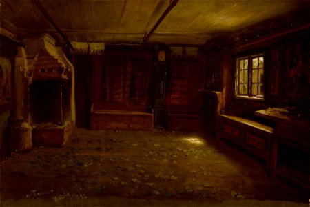 Adolph Tidemand - Farm Interior - NG.M.00302-017 - National Museum of Art, Architecture and Design