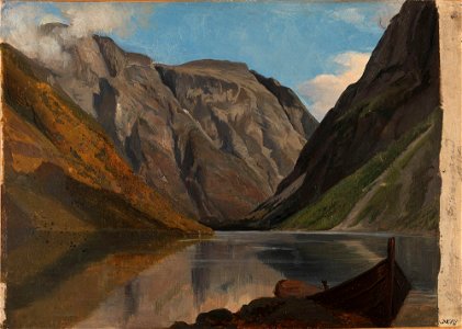 Adolph Tidemand - View of Gudvangen - NG.M.00302-076 - National Museum of Art, Architecture and Design