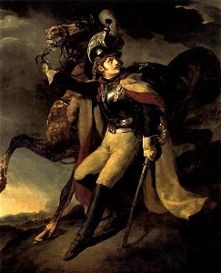 Théodore Géricault - The Wounded Officer of the Imperial Guard Leaving the Battlefield - WGA08622