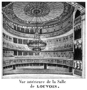 Théâtre Louvois interior view - Donnet 1821 plate12 - GB Princeton